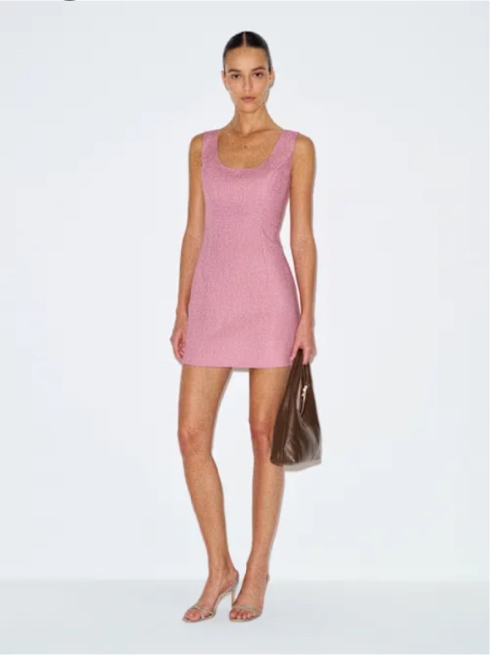 Reformation Franceska Linen Mini Tank Dress